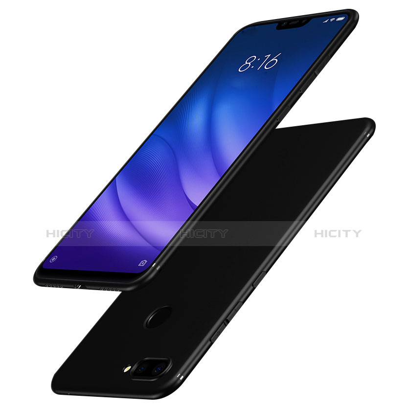 Custodia Silicone Ultra Sottile Morbida S02 per Xiaomi Mi 8 Lite Nero