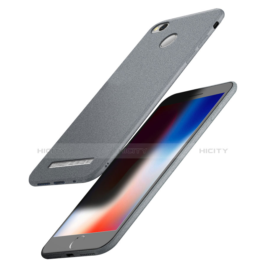 Custodia Silicone Ultra Sottile Morbida S02 per Xiaomi Redmi 3S Grigio