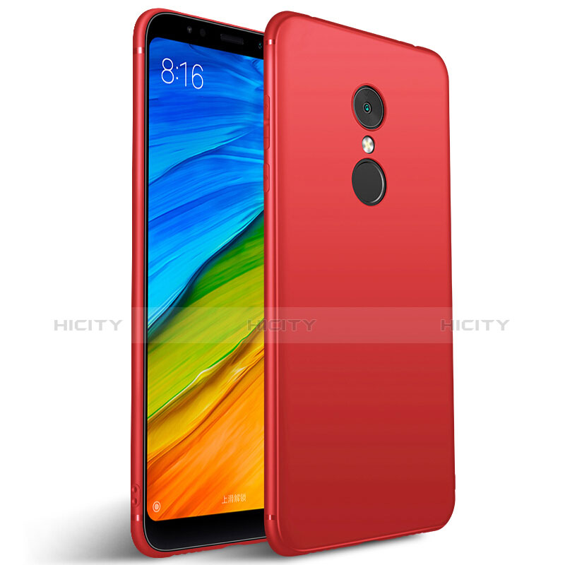 Custodia Silicone Ultra Sottile Morbida S02 per Xiaomi Redmi 5 Rosso