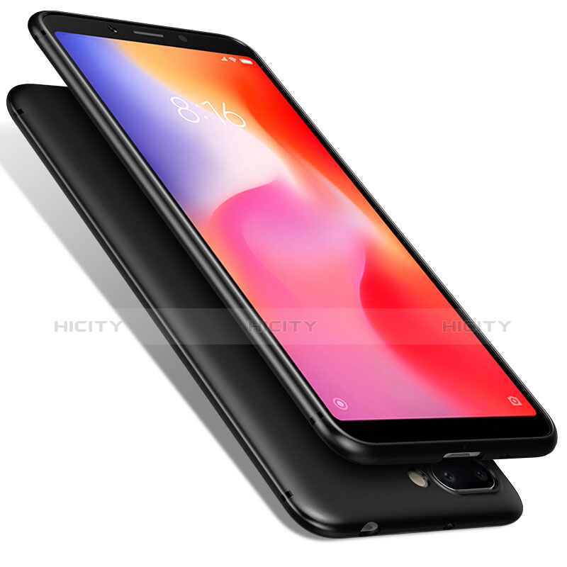 Custodia Silicone Ultra Sottile Morbida S02 per Xiaomi Redmi 6 Nero