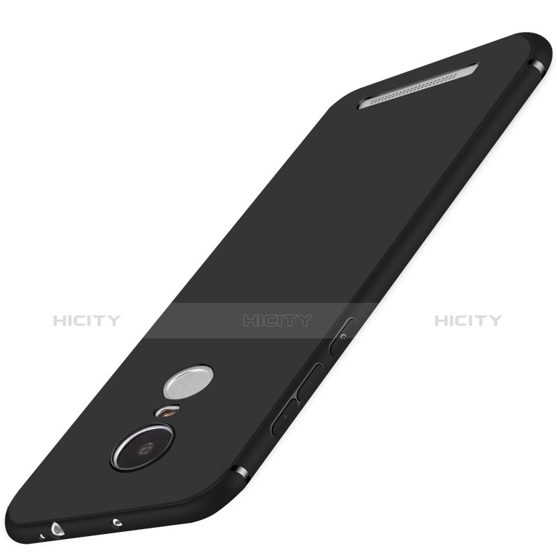 Custodia Silicone Ultra Sottile Morbida S02 per Xiaomi Redmi Note 3 Nero