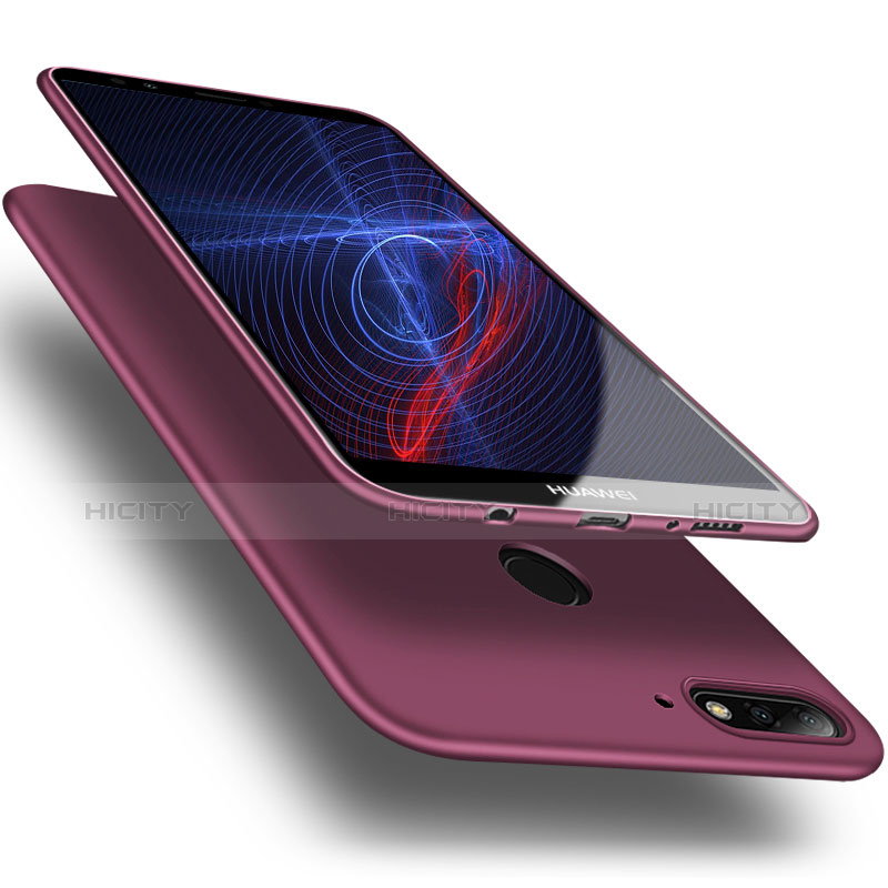 Custodia Silicone Ultra Sottile Morbida S03 per Huawei Enjoy 8 Viola