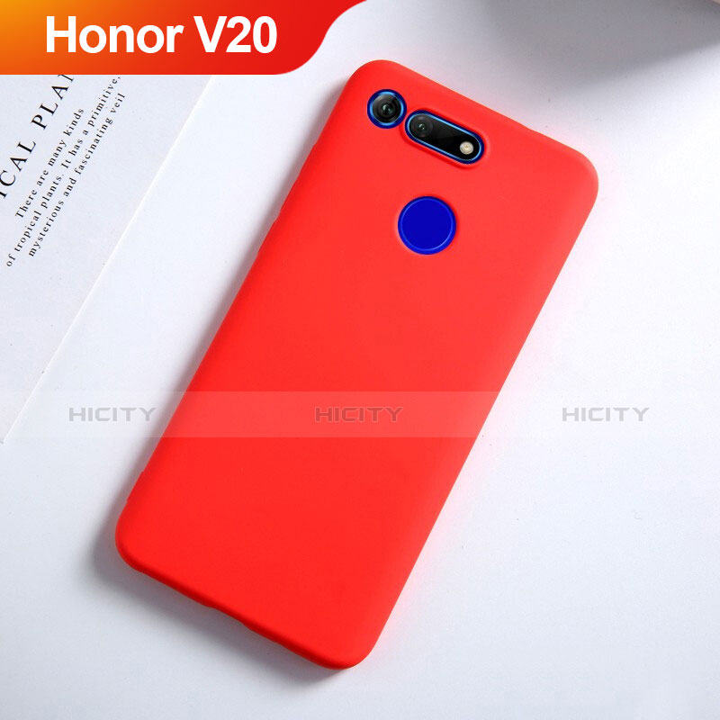 Custodia Silicone Ultra Sottile Morbida S03 per Huawei Honor View 20 Rosso