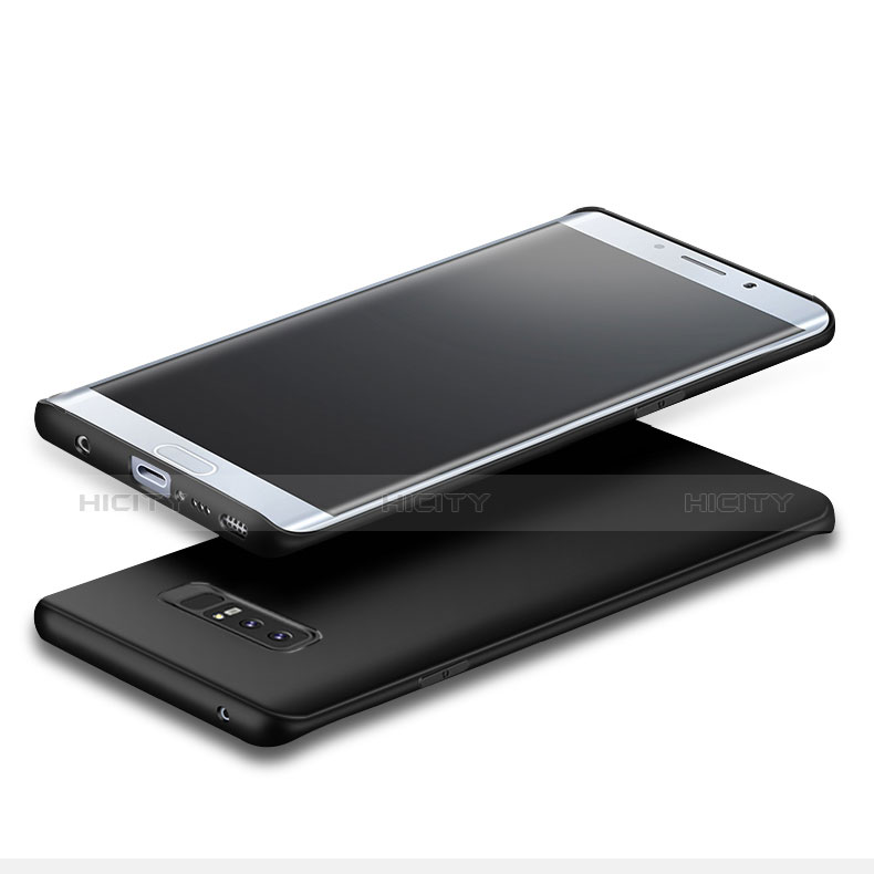 Custodia Silicone Ultra Sottile Morbida S03 per Samsung Galaxy Note 8 Duos N950F Nero