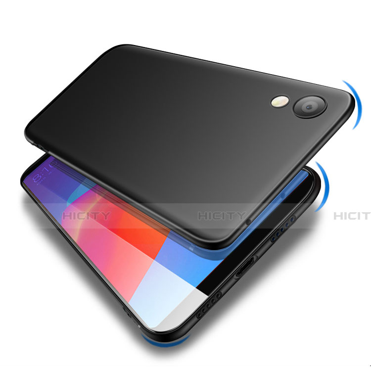 Custodia Silicone Ultra Sottile Morbida S04 per Huawei Y6 (2019) Nero