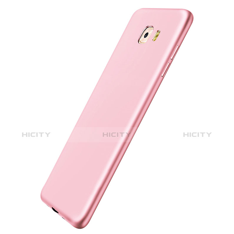 Custodia Silicone Ultra Sottile Morbida S04 per Samsung Galaxy C9 Pro C9000 Rosa