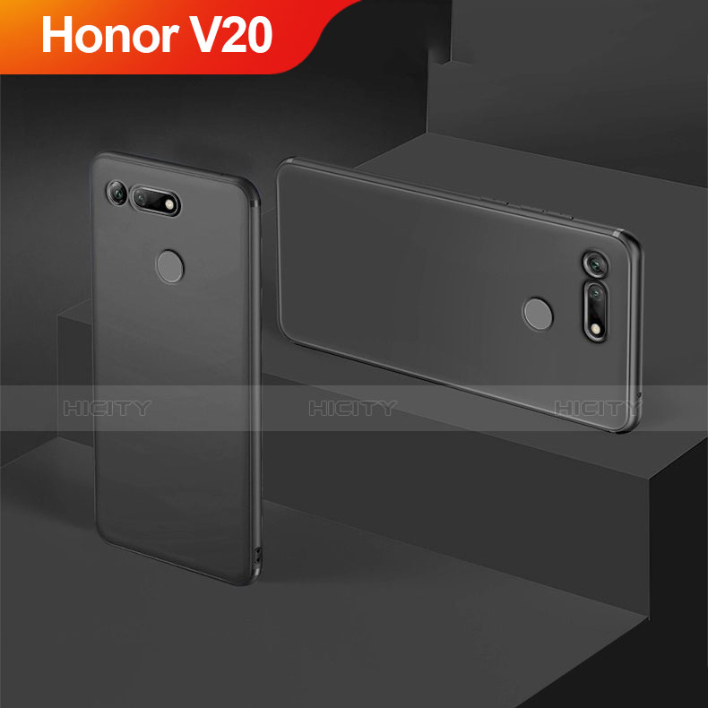 Custodia Silicone Ultra Sottile Morbida S05 per Huawei Honor View 20 Nero