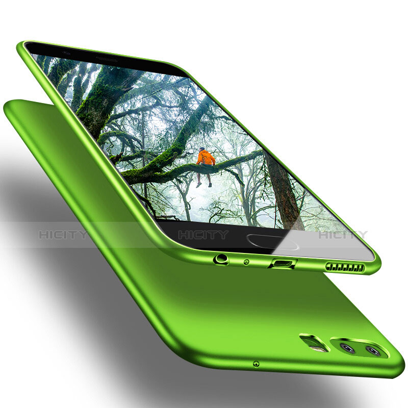 Custodia Silicone Ultra Sottile Morbida S05 per Huawei P10 Verde