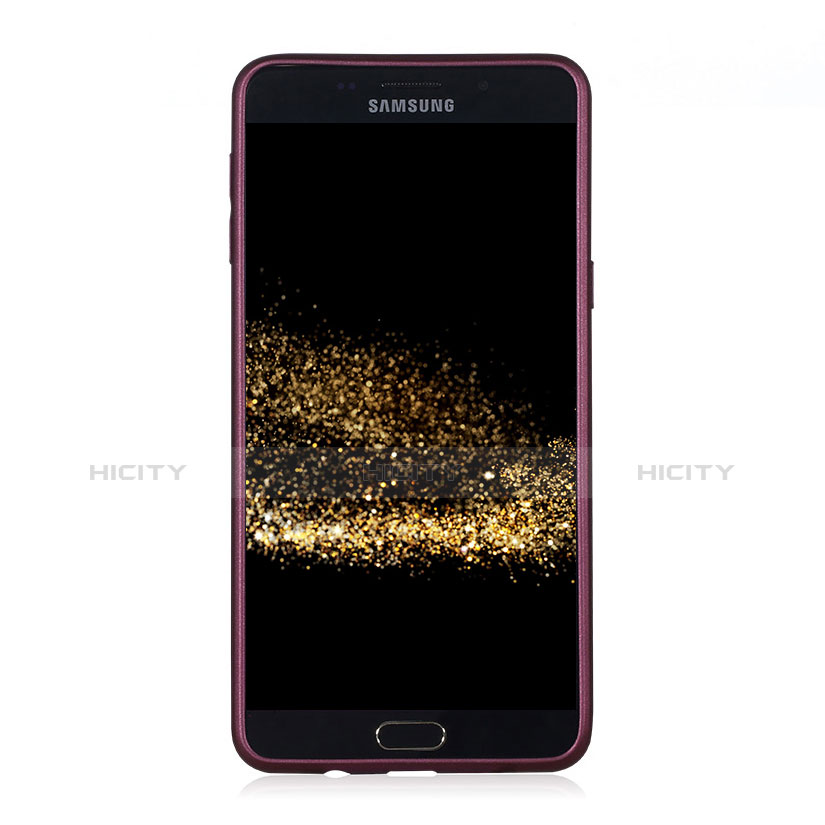 Custodia Silicone Ultra Sottile Morbida S06 per Samsung Galaxy A9 Pro (2016) SM-A9100 Viola