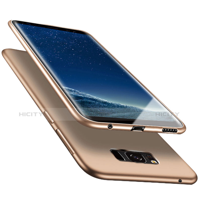 Custodia Silicone Ultra Sottile Morbida S06 per Samsung Galaxy S8 Oro