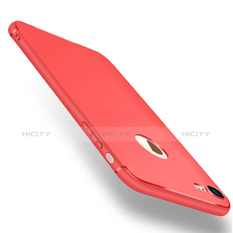 Custodia Silicone Ultra Sottile Morbida S07 per Apple iPhone 7 Rosso