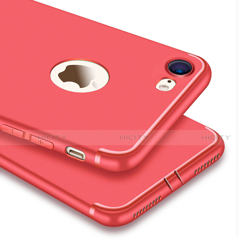 Custodia Silicone Ultra Sottile Morbida S07 per Apple iPhone SE (2020) Rosso