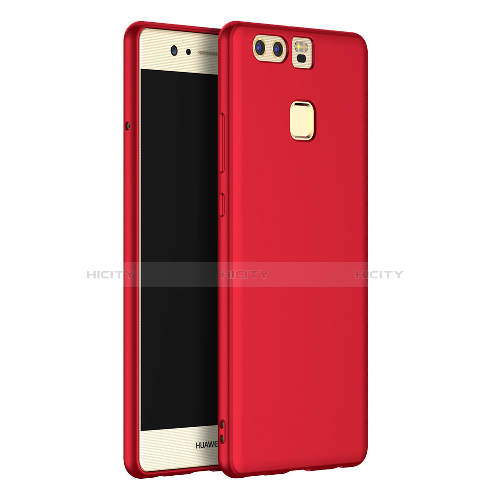 Custodia Silicone Ultra Sottile Morbida S07 per Huawei P9 Rosso