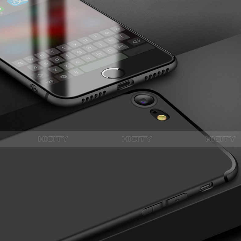 Custodia Silicone Ultra Sottile Morbida S08 per Apple iPhone SE (2020) Nero