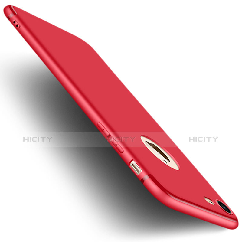 Custodia Silicone Ultra Sottile Morbida S09 per Apple iPhone 7 Rosso