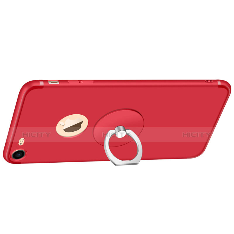 Custodia Silicone Ultra Sottile Morbida S09 per Apple iPhone 7 Rosso