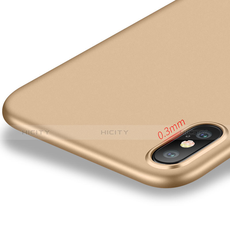 Custodia Silicone Ultra Sottile Morbida S14 per Apple iPhone X Oro