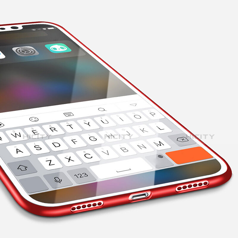 Custodia Silicone Ultra Sottile Morbida S14 per Apple iPhone Xs Max Rosso