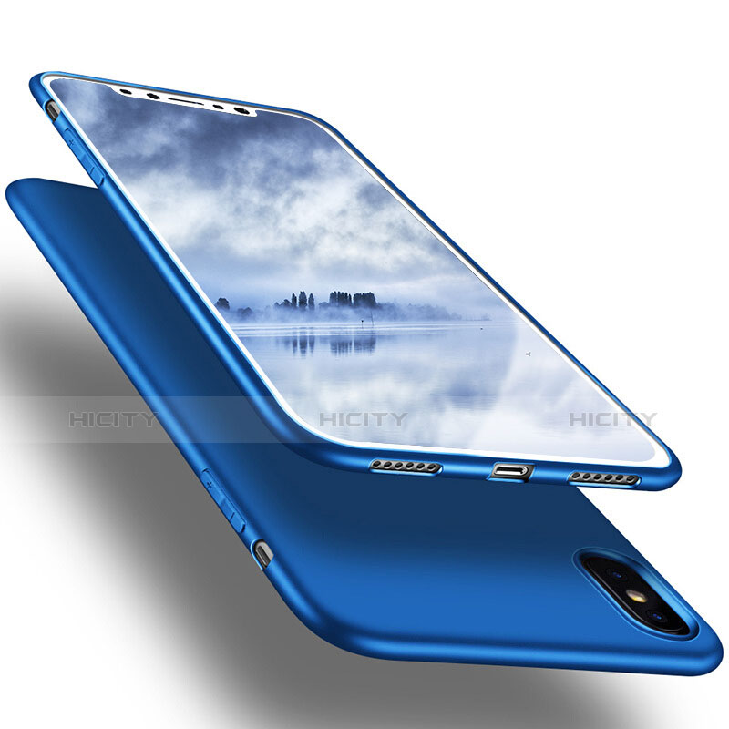Custodia Silicone Ultra Sottile Morbida S16 per Apple iPhone X Blu