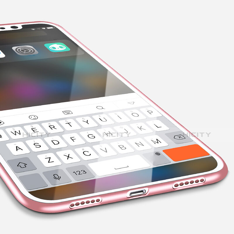 Custodia Silicone Ultra Sottile Morbida S16 per Apple iPhone X Rosa