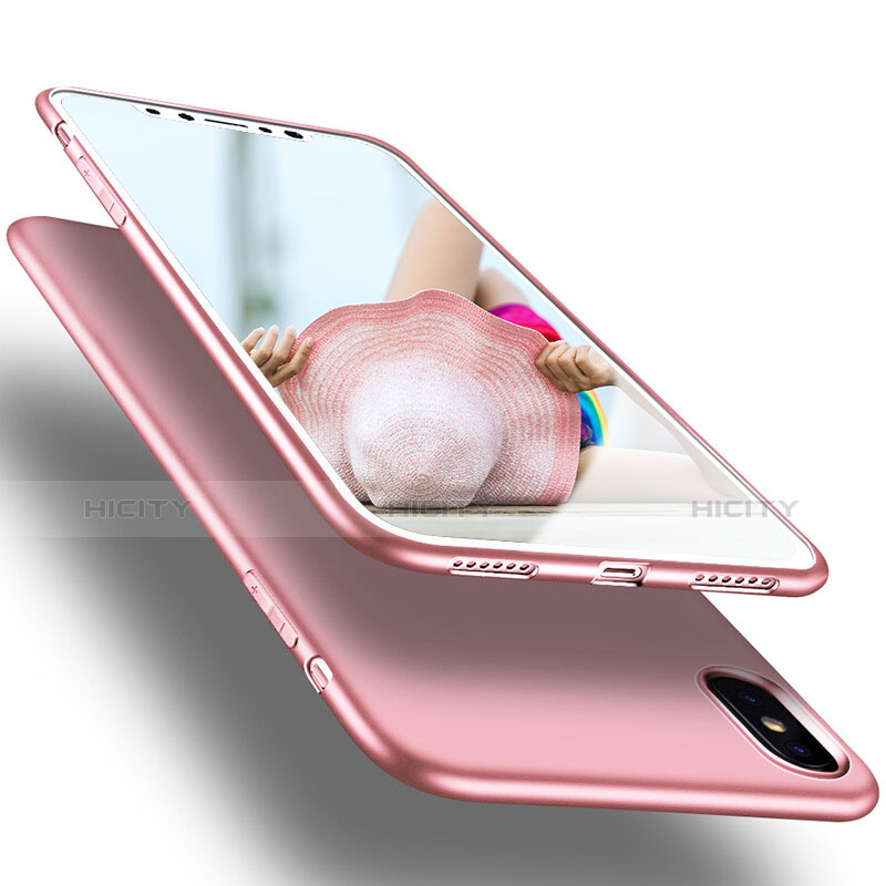 Custodia Silicone Ultra Sottile Morbida S16 per Apple iPhone Xs Max Rosa