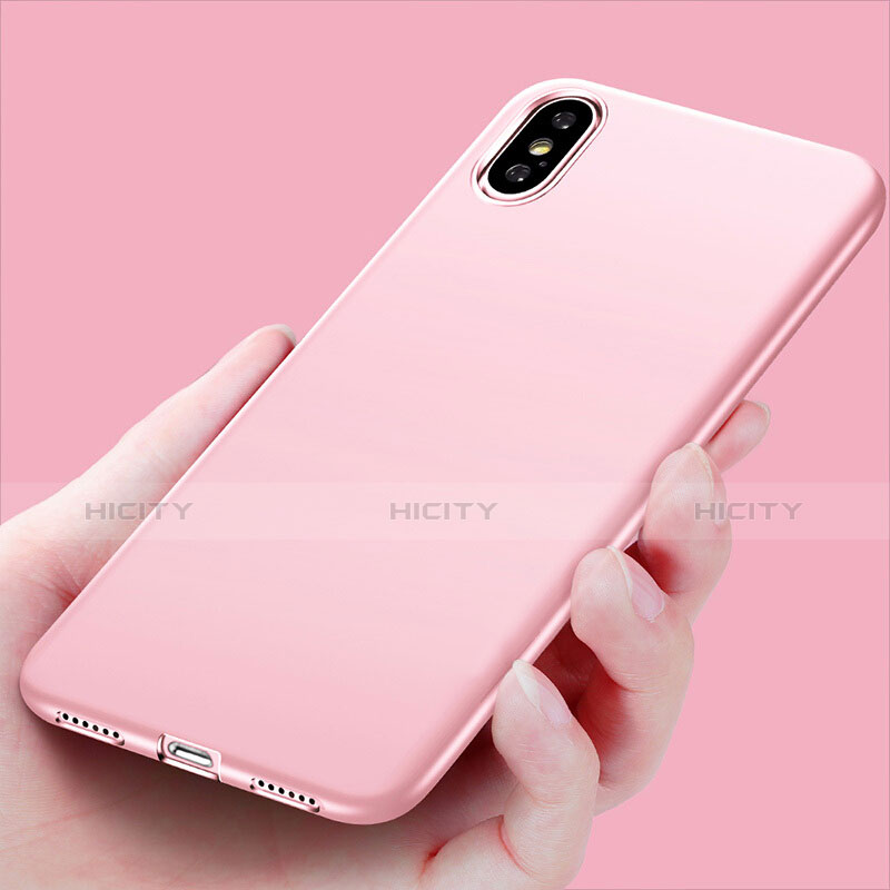 Custodia Silicone Ultra Sottile Morbida S16 per Apple iPhone Xs Max Rosa