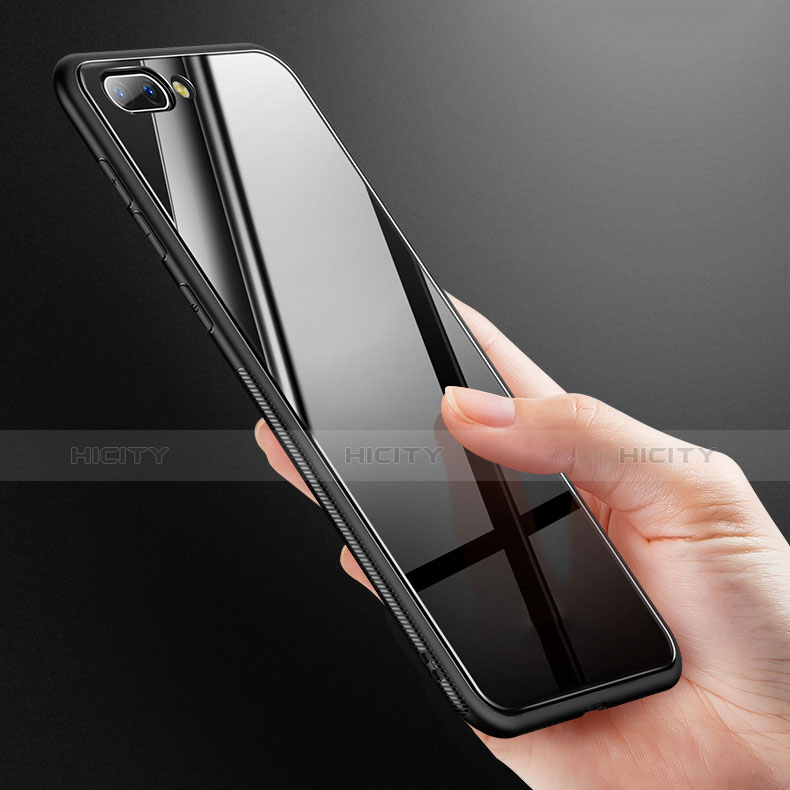 Custodia Silicone Ultra Sottile Morbida Specchio M01 per Huawei Honor 10 Nero