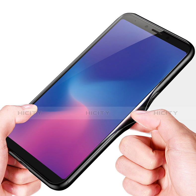 Custodia Silicone Ultra Sottile Morbida Specchio M01 per Samsung Galaxy A6s Nero