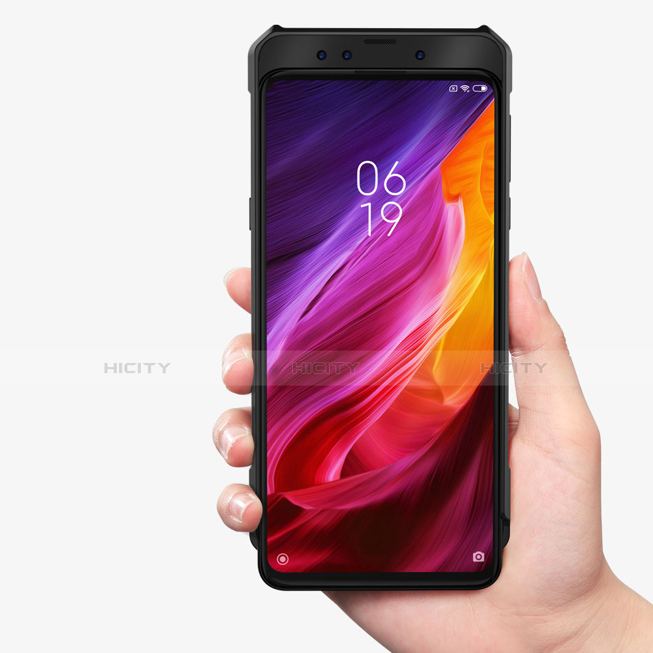 Custodia Silicone Ultra Sottile Morbida Specchio M01 per Xiaomi Mi Mix 3 Nero