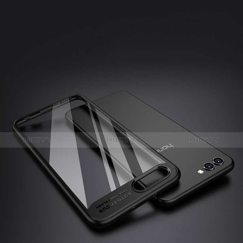 Custodia Silicone Ultra Sottile Morbida Specchio M05 per Huawei Honor View 10 Nero