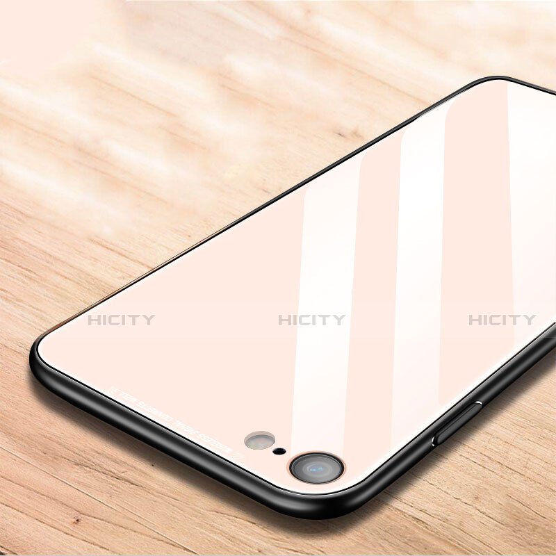 Custodia Silicone Ultra Sottile Morbida Specchio per Apple iPhone SE (2020) Rosa