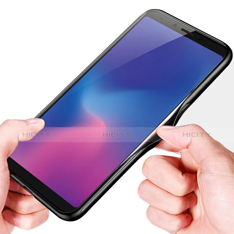 Custodia Silicone Ultra Sottile Morbida Specchio per Samsung Galaxy A6s Bianco