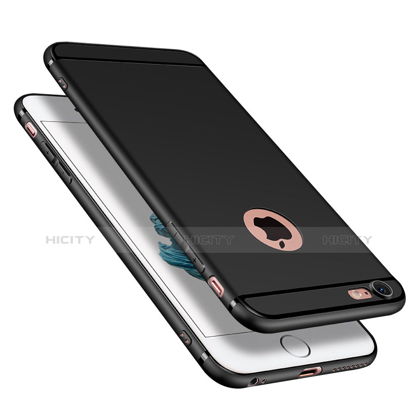 Custodia Silicone Ultra Sottile Morbida U02 per Apple iPhone 6 Plus Nero