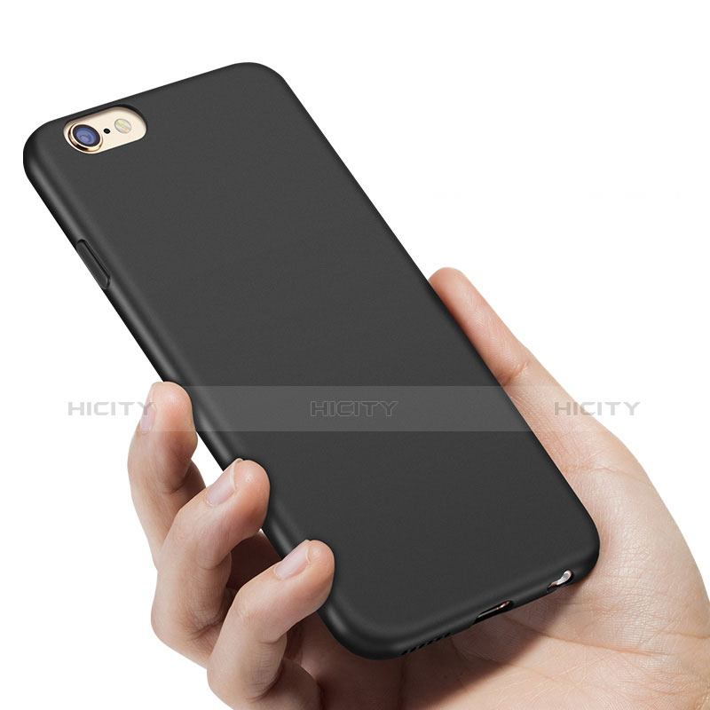 Custodia Silicone Ultra Sottile Morbida U04 per Apple iPhone 6S Nero