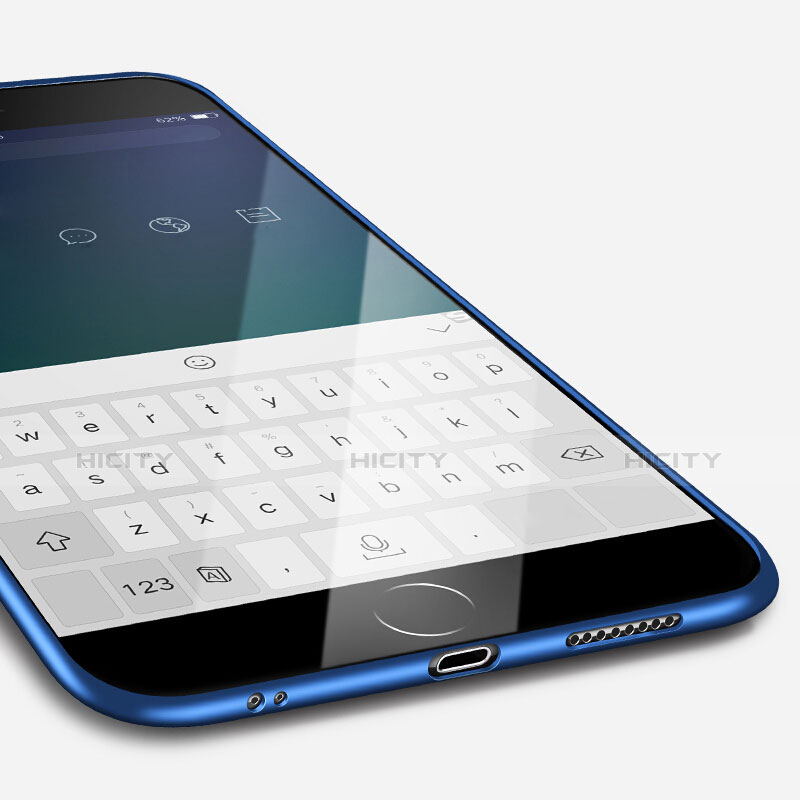 Custodia Silicone Ultra Sottile Morbida U05 per Apple iPhone 6S Plus Blu