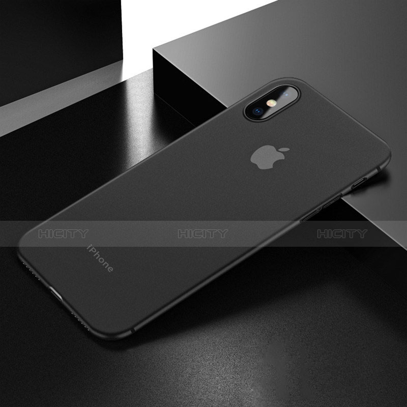 Custodia Silicone Ultra Sottile Morbida V02 per Apple iPhone Xs Nero