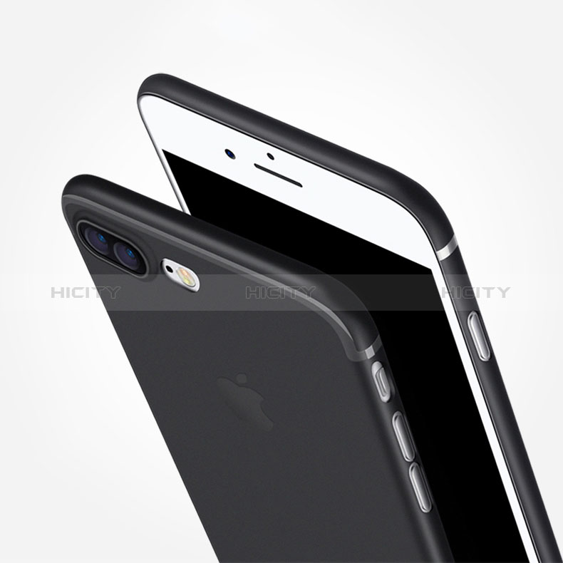 Custodia Silicone Ultra Sottile Morbida Z04 per Apple iPhone 8 Plus Nero