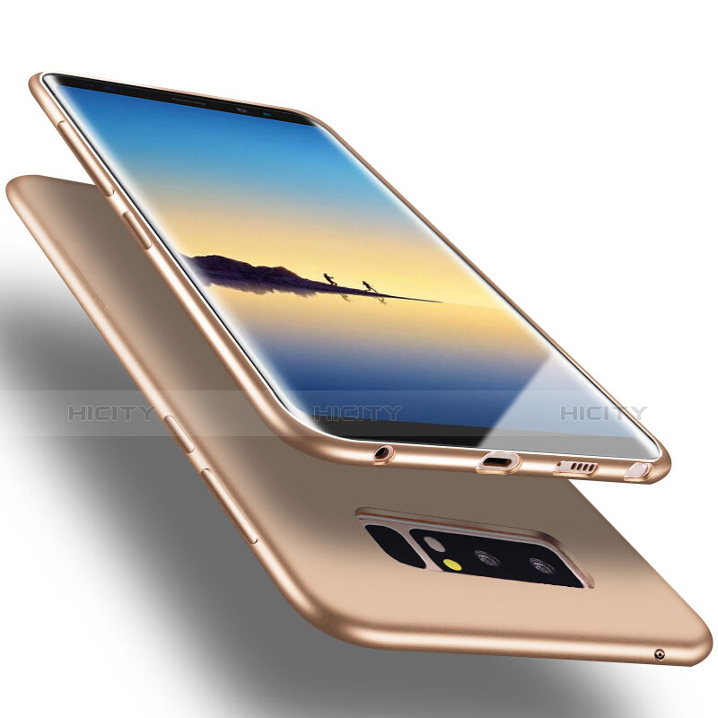 Custodia TPU Morbida Lucido per Samsung Galaxy Note 8 Duos N950F Oro