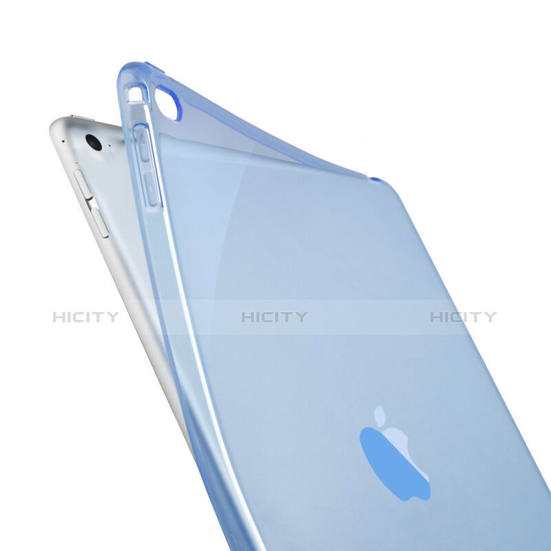 Custodia TPU Trasparente Ultra Sottile Morbida per Apple iPad Air 2 Cielo Blu