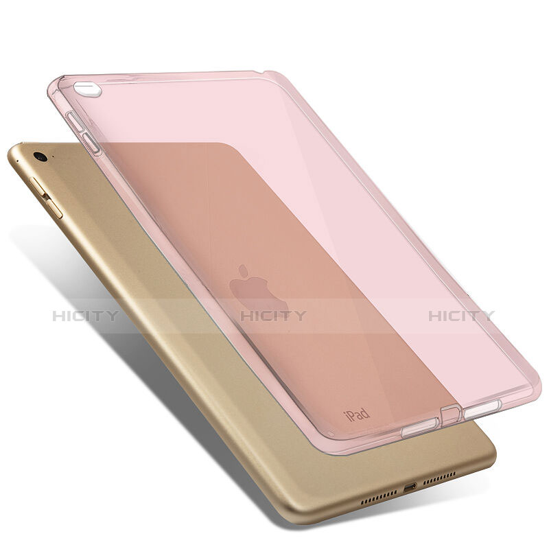 Custodia TPU Trasparente Ultra Sottile Morbida per Apple iPad Mini 4 Rosa