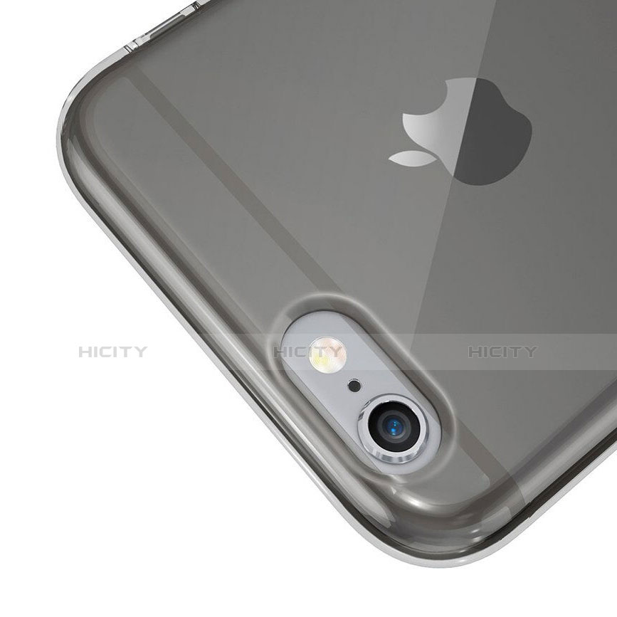 Custodia TPU Trasparente Ultra Sottile Morbida per Apple iPhone 6 Grigio Scuro