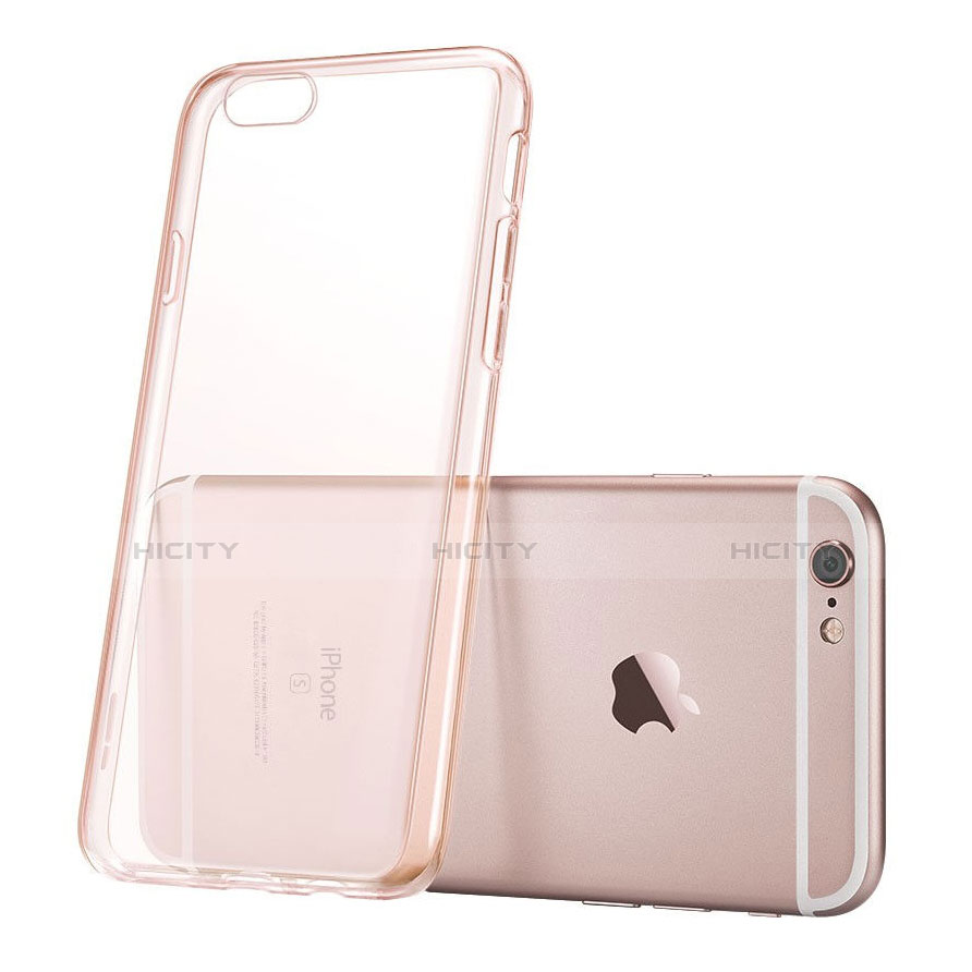 Custodia TPU Trasparente Ultra Sottile Morbida per Apple iPhone 6S Oro Rosa