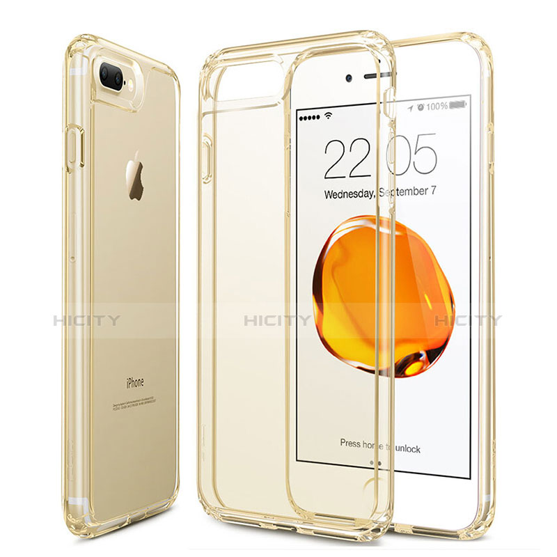 Custodia TPU Trasparente Ultra Sottile Morbida per Apple iPhone 8 Plus Oro