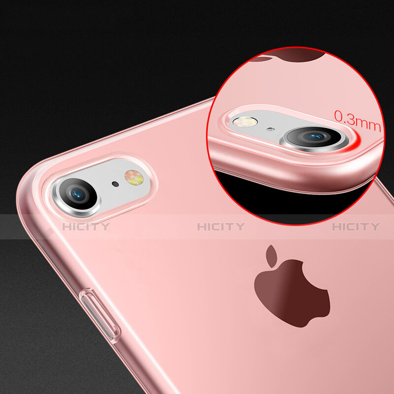 Custodia TPU Trasparente Ultra Sottile Morbida per Apple iPhone SE3 2022 Rosa