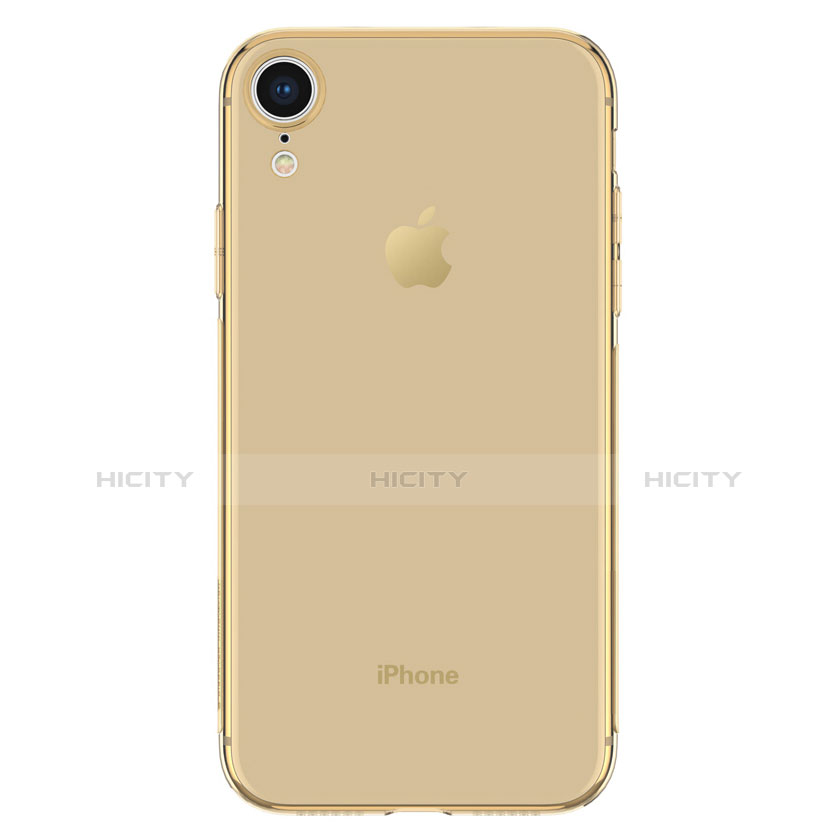 Custodia TPU Trasparente Ultra Sottile Morbida per Apple iPhone XR Oro
