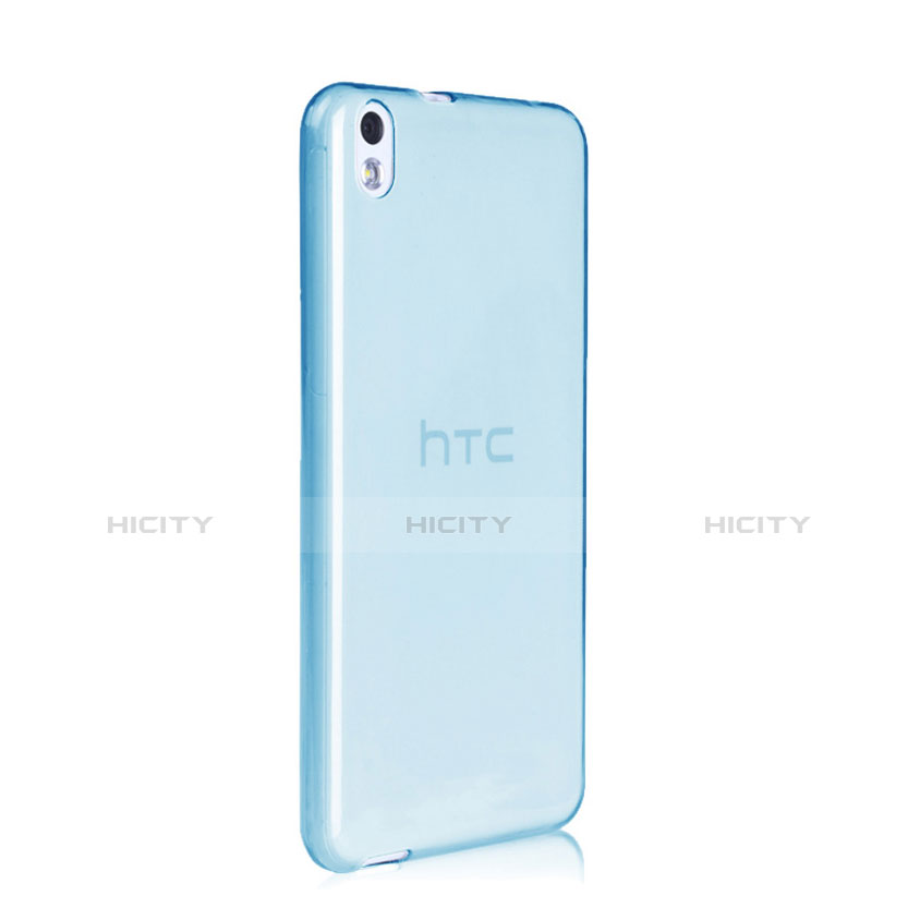 Custodia TPU Trasparente Ultra Sottile Morbida per HTC Desire 816 Blu