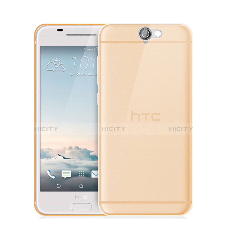 Custodia TPU Trasparente Ultra Sottile Morbida per HTC One A9 Oro