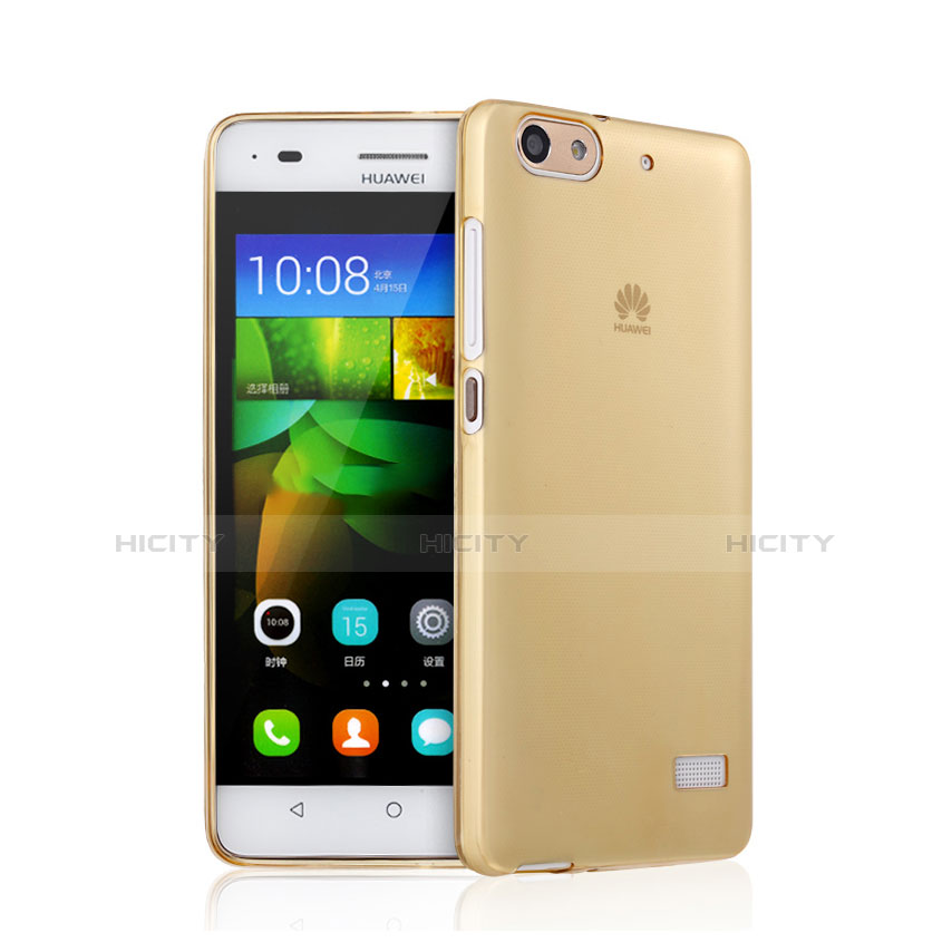 Custodia TPU Trasparente Ultra Sottile Morbida per Huawei G Play Mini Oro