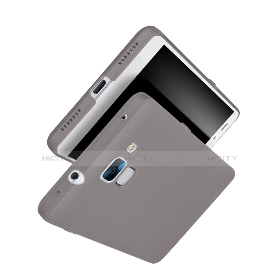 Custodia TPU Trasparente Ultra Sottile Morbida per Huawei Honor 7 Dual SIM Grigio