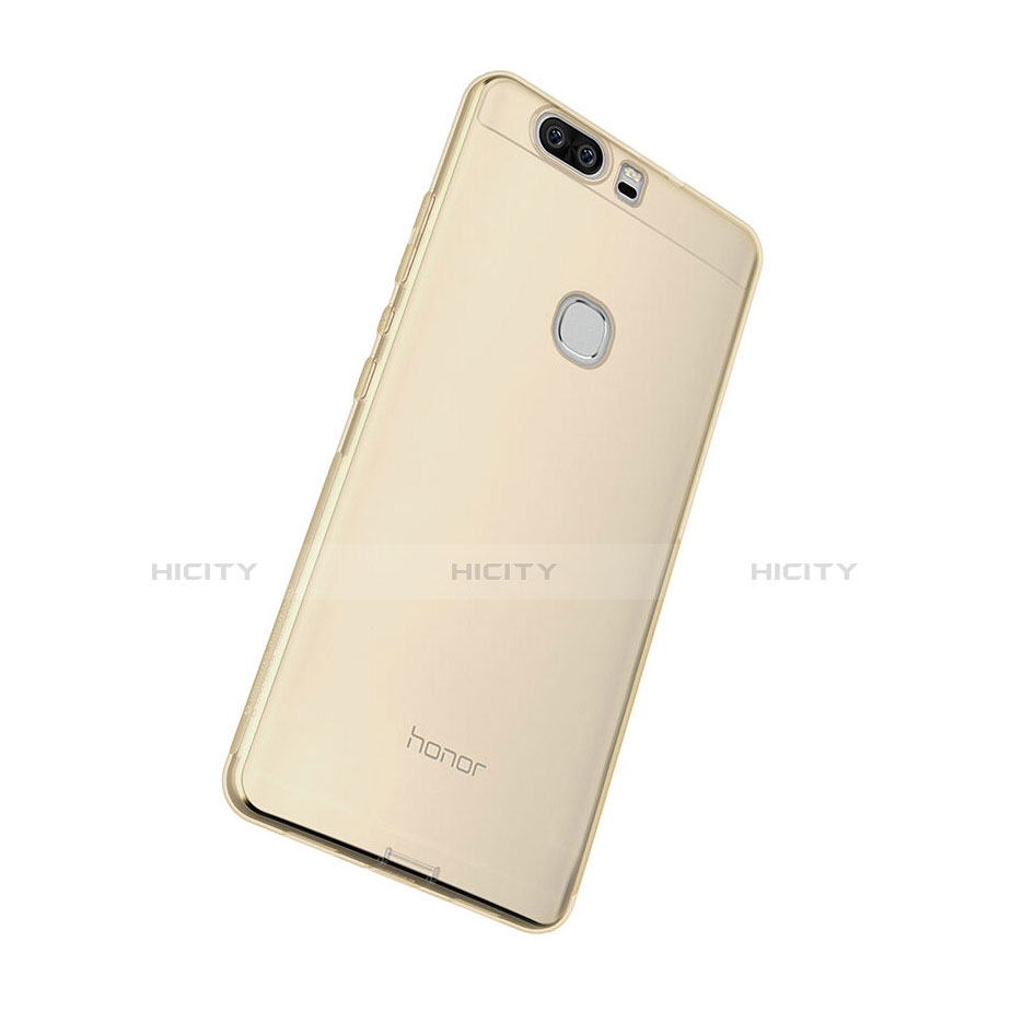 Custodia TPU Trasparente Ultra Sottile Morbida per Huawei Honor V8 Oro